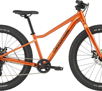 Cannondale Kids Trail Plus 24 vaikiškas kalnų dviratis, Shimano 8 pavarų, 24 col., Orange Fire, 2026