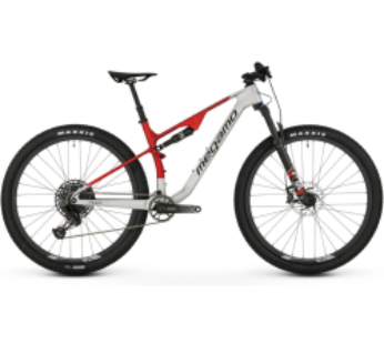 Megamo Track 100 29 col. pilnos amortizacijos kalnų dviratis, SRAM 12 pavarų, pilkas/mėlynas, 2026